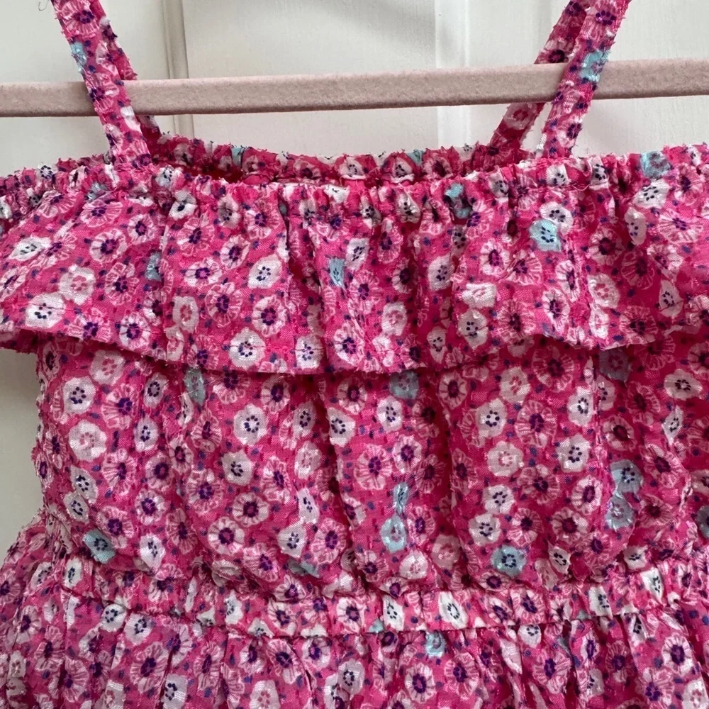 Gymboree 2T Girls Pink Floral Tank Top Fancy Dress